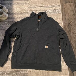 Carhartt Men's Dark Gray Zip-Up Sweater